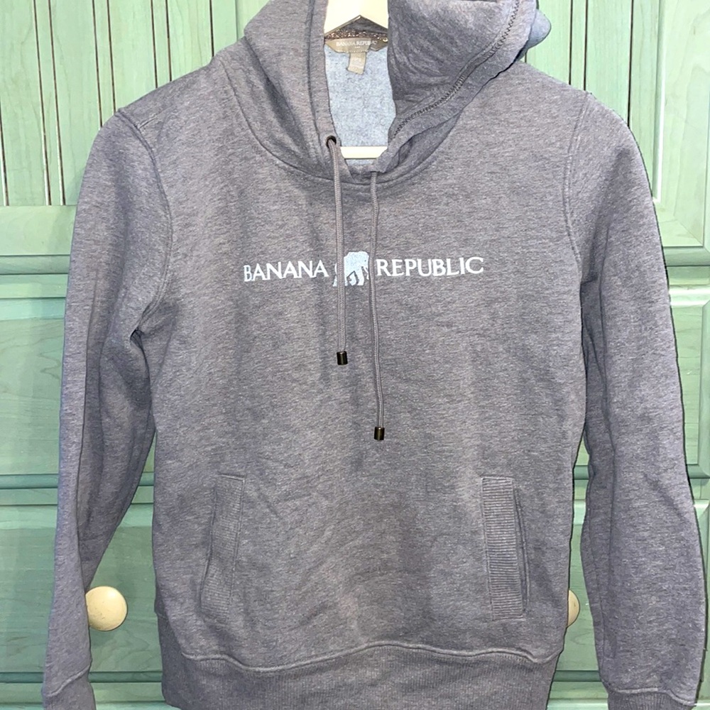 Banana Republic Elephant Logo XS Drawstring Hoodie